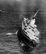 Andrea Doria viewed from the stern. Photo: Illustrated London News