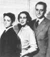 Ferdinand M. Thieriot, circulation manager of the San Francisco Chronicle, with his wife Frances, and their son, Peter. Photo by UPI